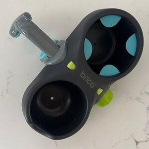 Brica Gray and Blue Dual Cup Holder